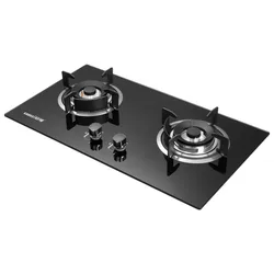 Built in hob 2 Burner Gas Stove Tempered Glass Cheap Price