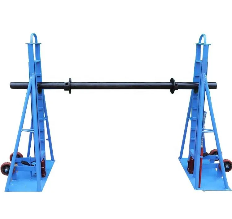 Electrical cable drum jack10 ton hydraulic cable reel jack stand 5 ton cable drum stand