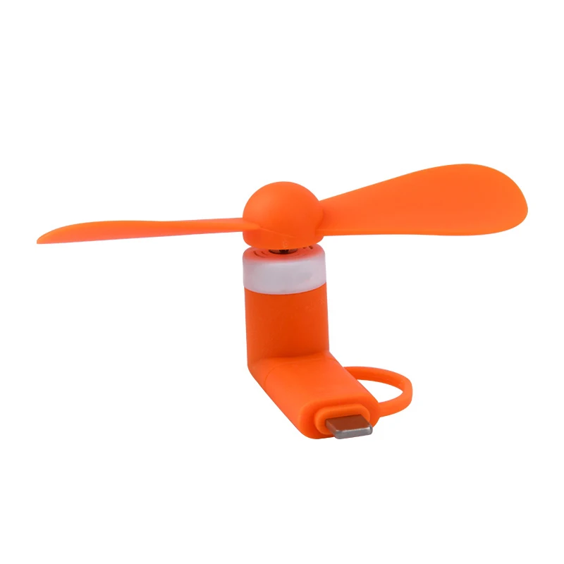 Лидер продаж 3 в 1 портативный дорожный маленький тип C Micro USB сотовый телефон мини-вентилятор для iPhone