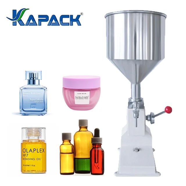 KAPACK Hand Operated Filling Machine Manual Cosmetic Paste Cream Liquid Filling Machine Price