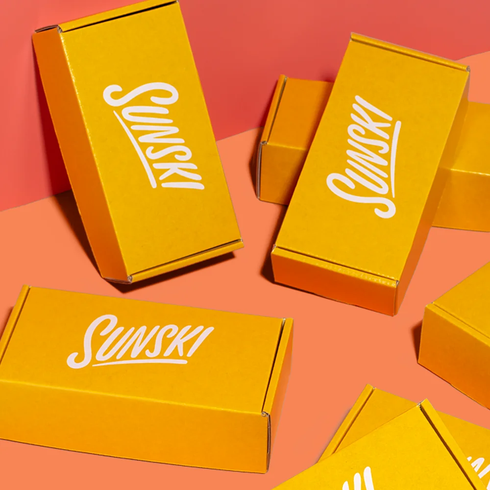 Eco Friendly Customised Printed Logo Colored Kraft Cardboard Corrugated Board Mailer Cartons Cosmetic Shipping Boxes