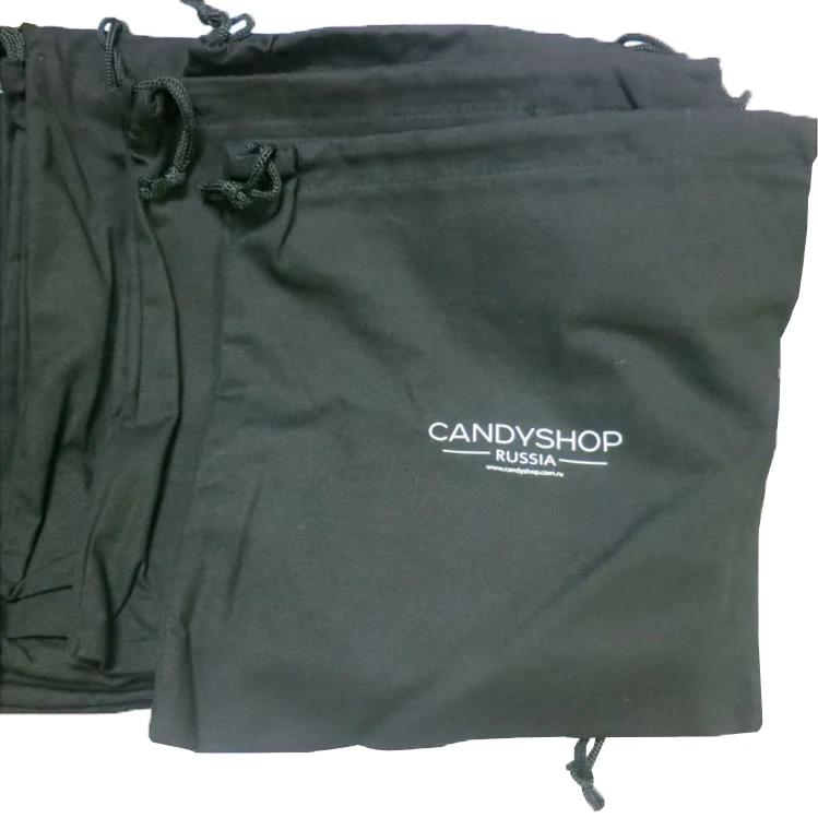 
Small cotton storage travel sports storage bag protective storage bag canvas drawstring shoe bag 
