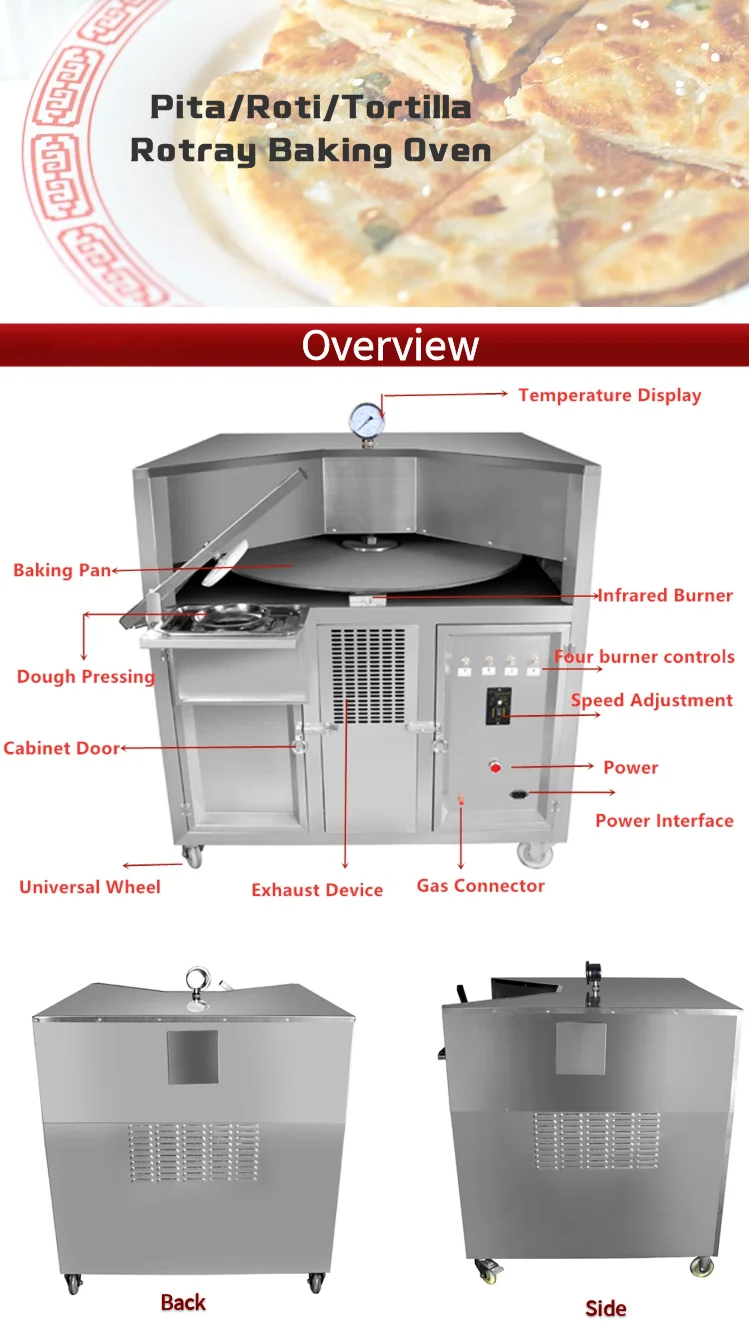 automatic oven for bakery bread and roti maker,stainless steel tandoori tandoor clay oven roti maker