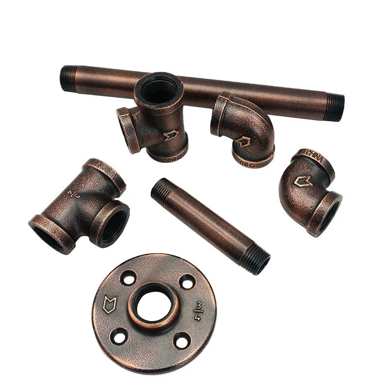 
DIY Furniture fittings retro-style wall pipe fitting wall shelf antique cast iron shelf brackets home decoration accessories 