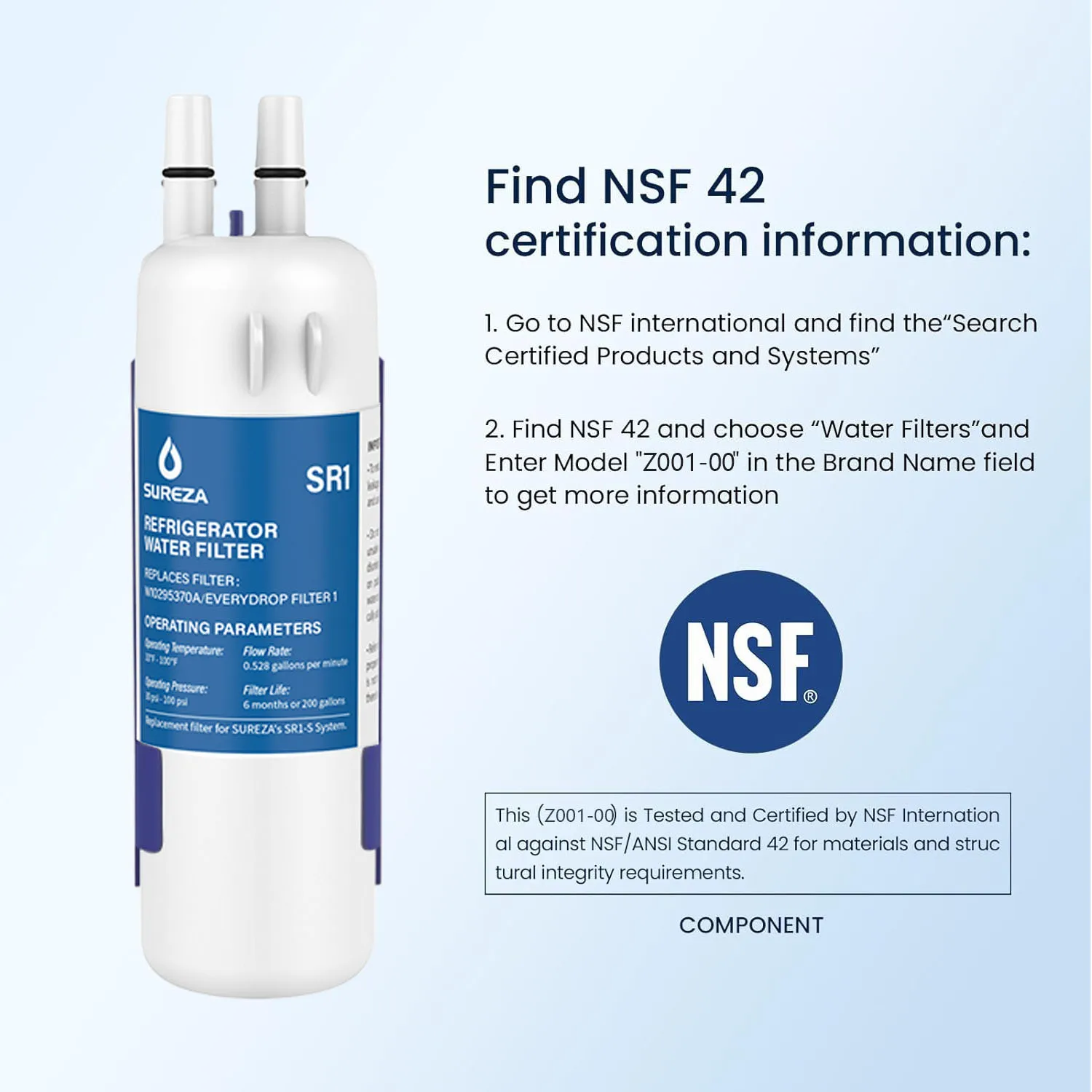 Factory Wholesale Water Refrigerator Filter EDR1RXD1