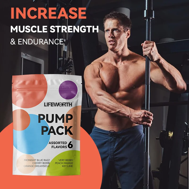 Lifeworth oem creatine monohydrate gummies BCAA pre workout gummies weight gain gummy candy gym supplement