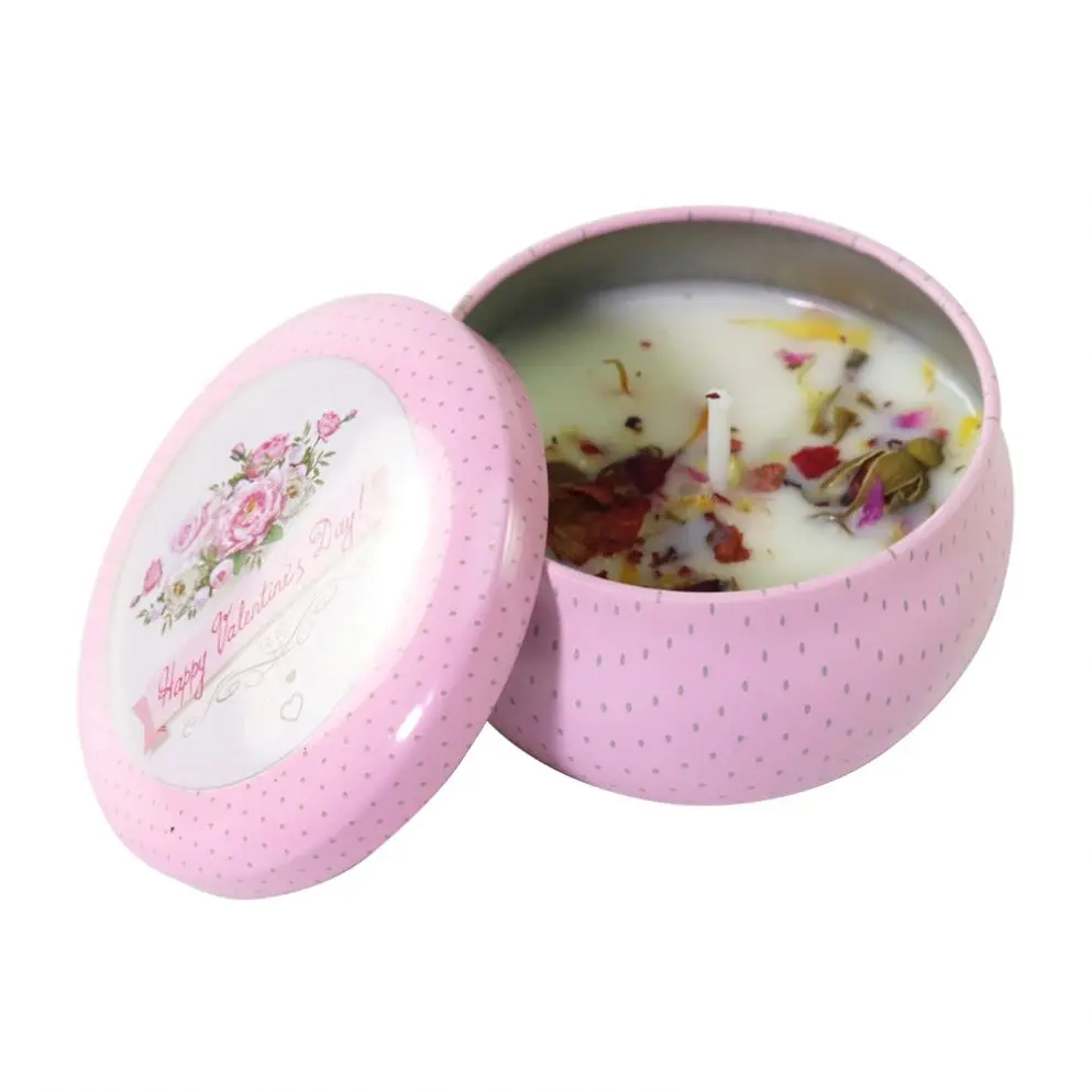 Soy Wax Material Tin Can Decor Candle