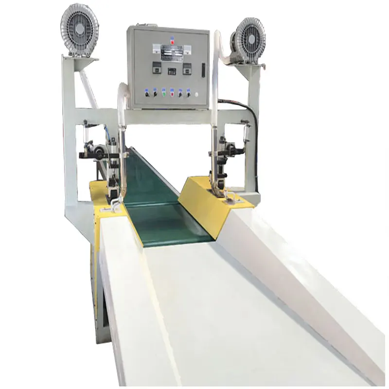 AWNING PAULIN HEMMING MACHINE TARPAULIN MAKING MACHINE PE PVC TWO EDGES FOLDING AND ROPE INSERTING MACHINE