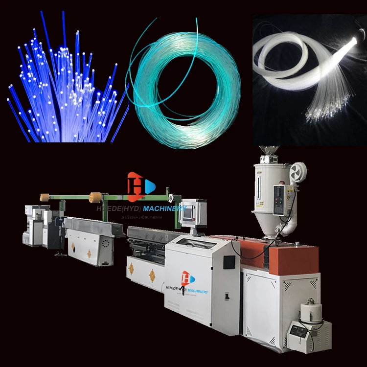 PMMA Light GuideFilament Making Machine  Side Glow Fiber Optic Light making machine  PMMA End Glow Fiber Optic Cable  machine