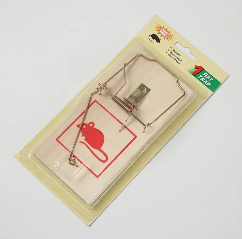 OEM Reusable Indoor Outdoor Easy Use Wooden Mouse Trap, Wooden Rat Trap, Wood Mouse Trap