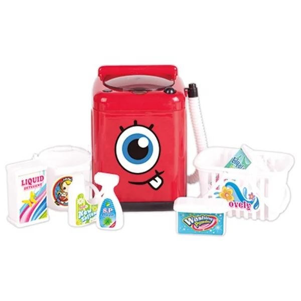 Pretend play Kids Mini Set House Appliance Toy Furniture Washing Machine with Music and Light