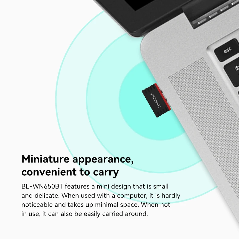 LB-LINK WN650BT USB WIFI AC650 2.4G+5G Dual Band  BT USB Adapter 650mpbs Wifi Dongle  for laptop desktop pc  dvb TV set box