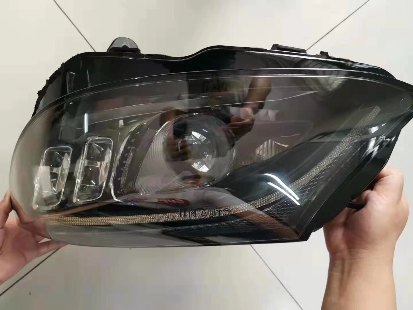 Модернизированная фара Facelift с полным светодиодным налобным фонарем в сборе для Mercedes Benz C Class W205 2015 до 2019 головного
