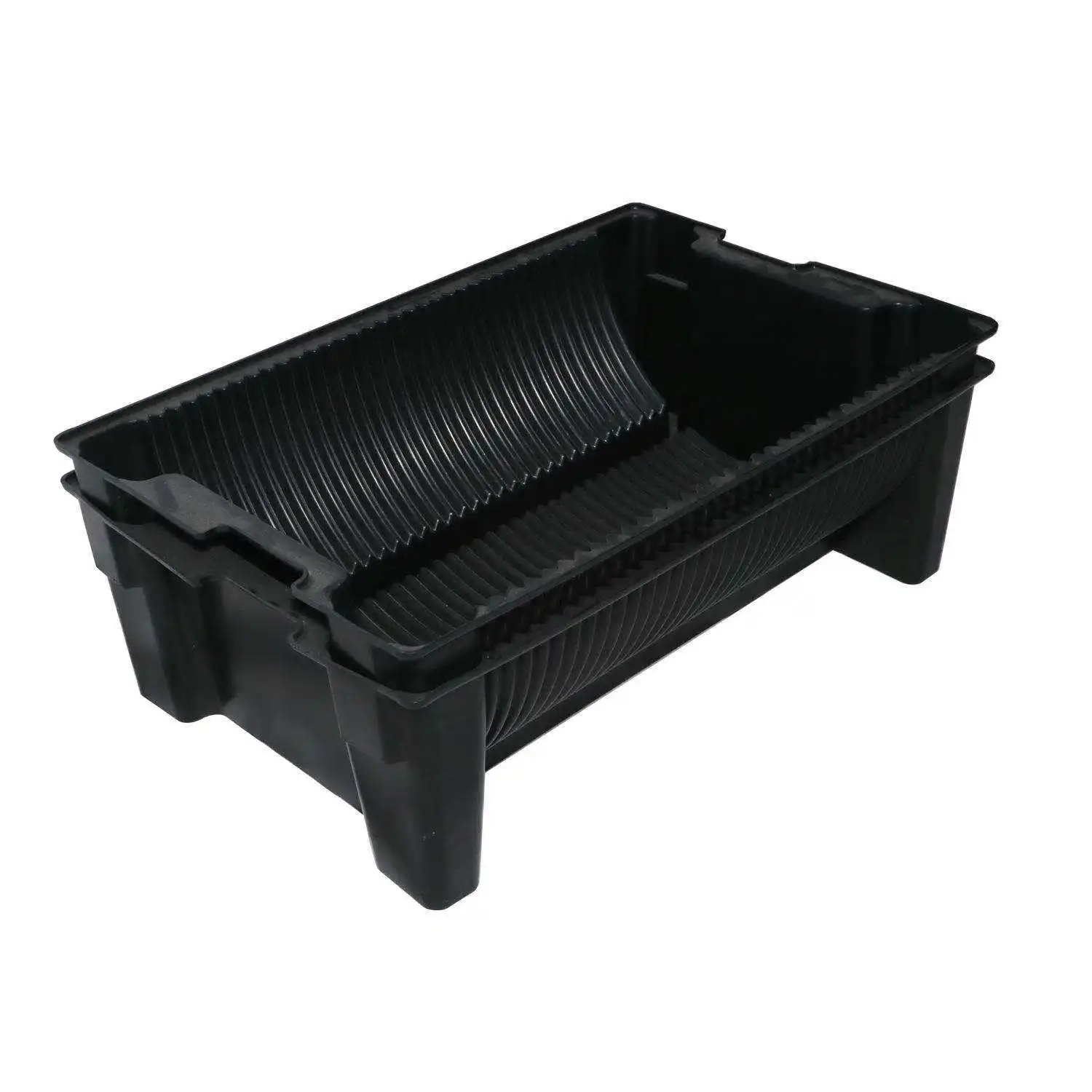ESD Hot Sell Containers Anti Static Black Trays Tote Box Plastic Trays