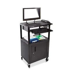 Mobile Storage Utility keyboard tray AV Cart with wheels