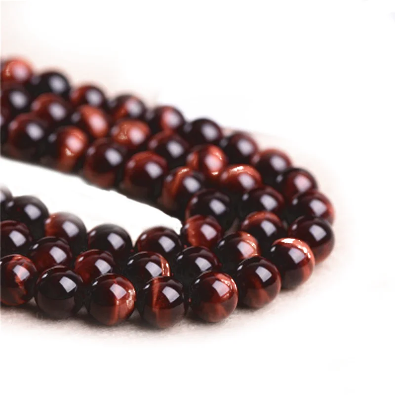 
Natural round agate stone amber loose lava stone tiger eye gemstone bead fashion crystal beads crystal metal bead 