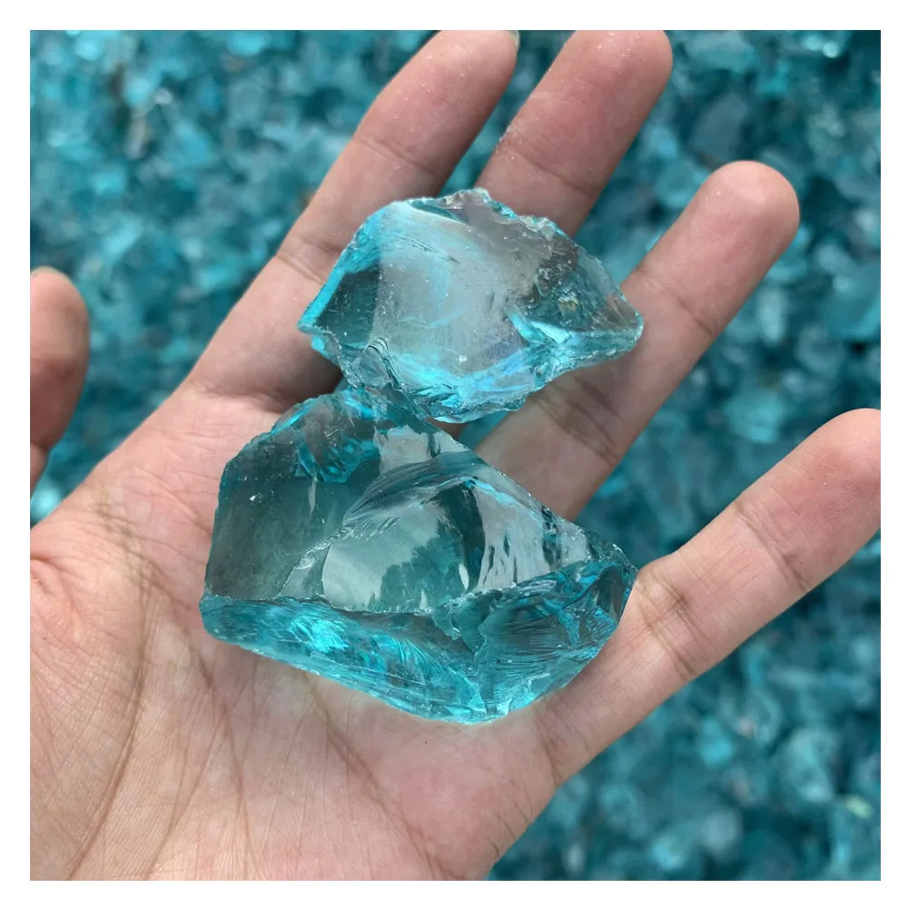 Высококачественные садовые Ландшафтные дробленые стеклянные камни для габиона