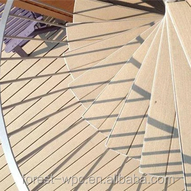 High Quality wood plastic composite hollow outdoor decking direct from Jiangsu factory