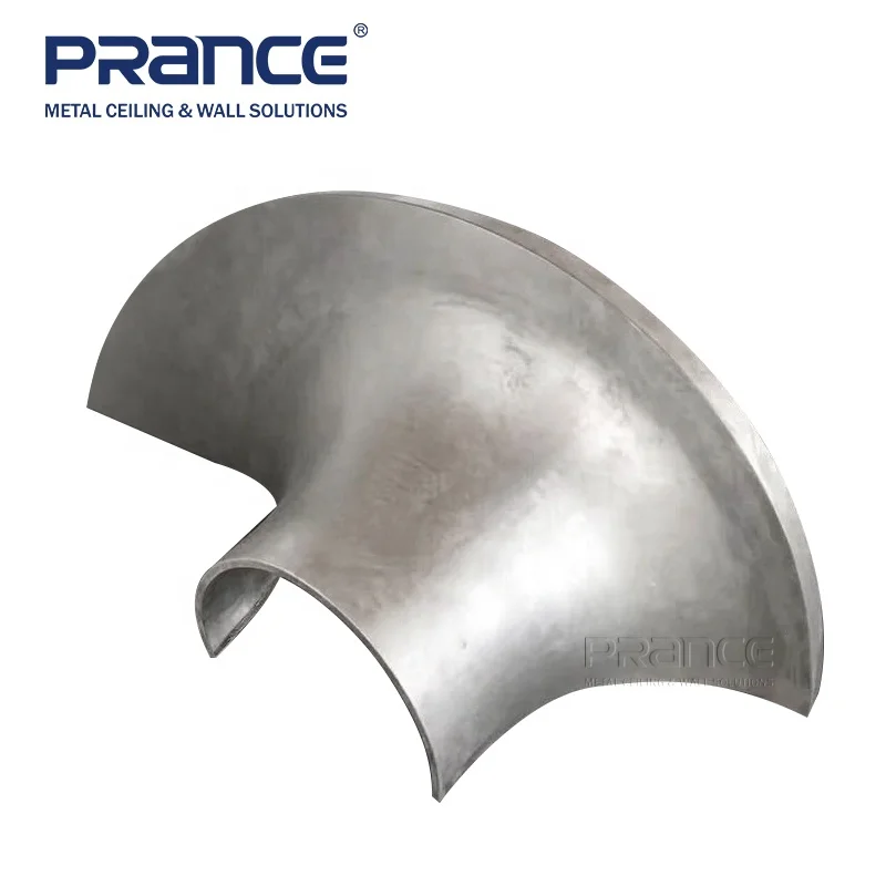 Aluminum hyperbolic panel for metal facade and metal ceiling