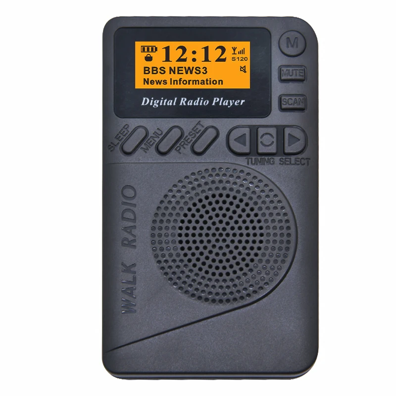 
2021 Popular Portable DAB/DAB+ FM digital Radio with SD Card MP3 Player Support Stations Presetting 
