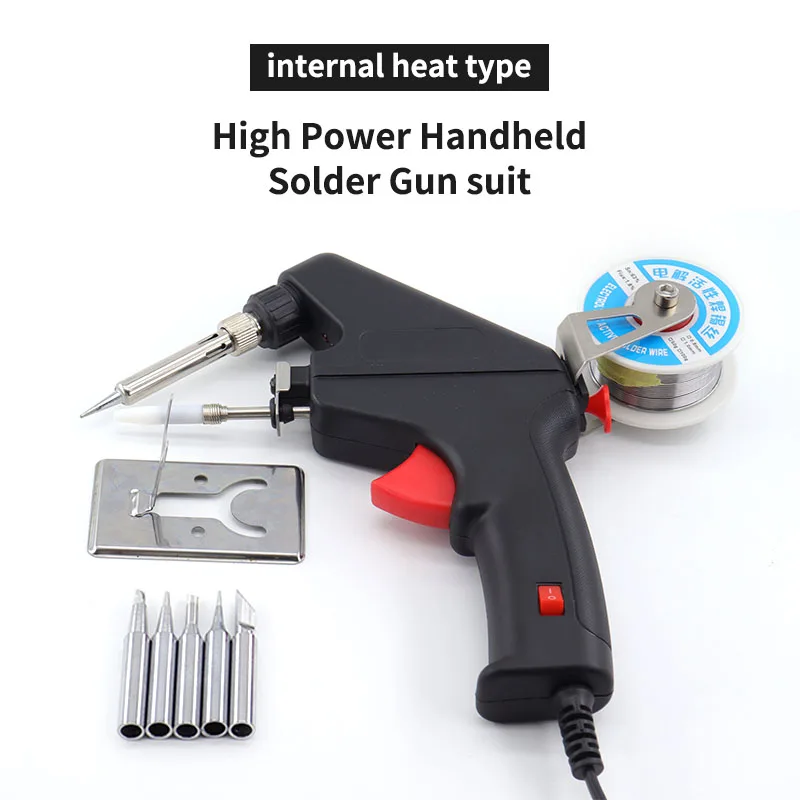 Manual Soldering Gun European Internal Heat Automatic Welding Gun Set With Switch 4 Electric Soldering Iron 60w Soldering Tool