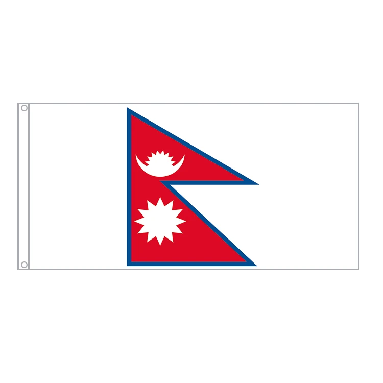 Custom With Brass Grommets 90x150cm 3x5 ft Nepal Banner Nepalese Flags Polyester Nepali Flag