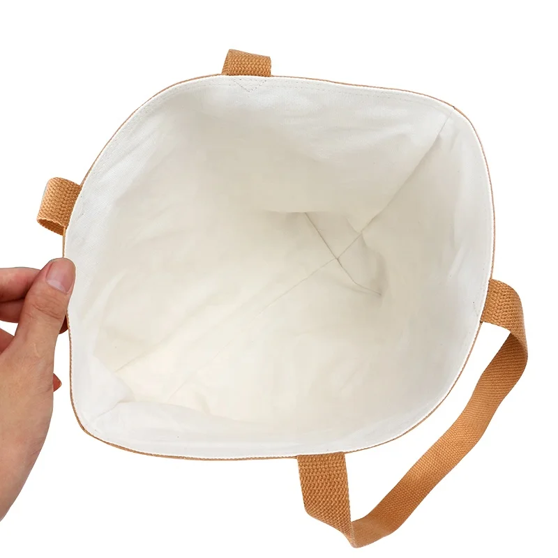 Washable TYVEK Kraft Paper Shopping Bag Single Shoulder Handbag DuPont Paper Tote shopping Bag With Cotton Linen Lining