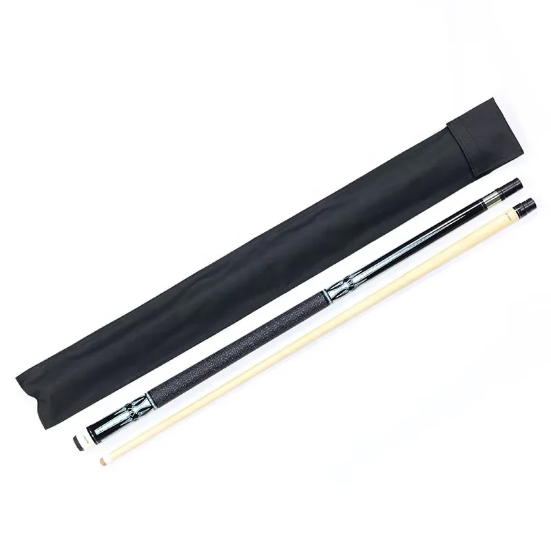 TQG-150 Pool Game Billiard Kit 1PC Uni-Lock Maple Cue Stick 1PC Canvas Bag Carbon Fiber Ash Material 9mm Brass Tip Steel Joint