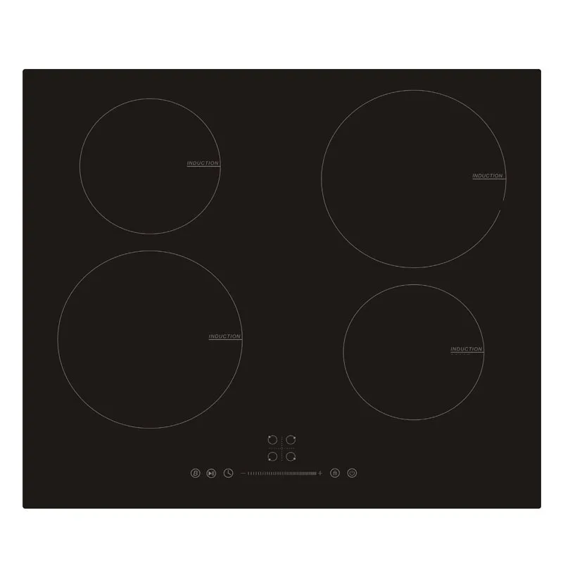 600mm Built-in 4 Burner Induction Cooktop 60KW Electric Cooker Waterproof Temperature Glass Stovetop Excellent Cooking Equipment