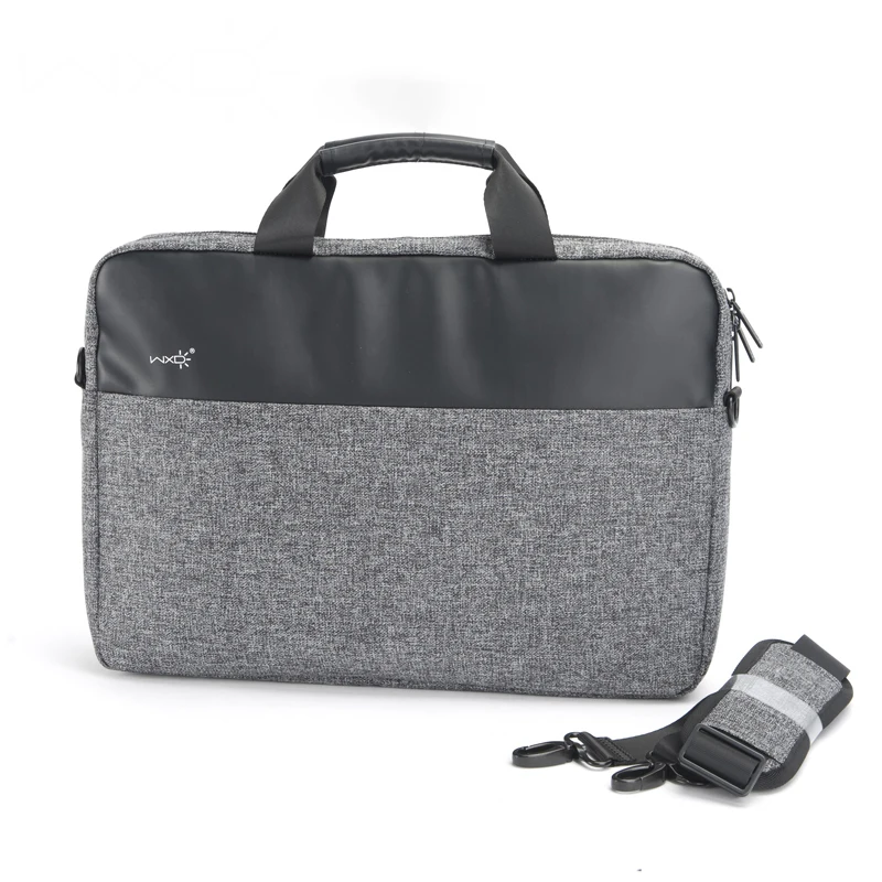 Горячая продажа Новая переработанная ткань унисекс элегантный офисный shchool бизнес ноутбук сумка-мессенджер для ноутбука