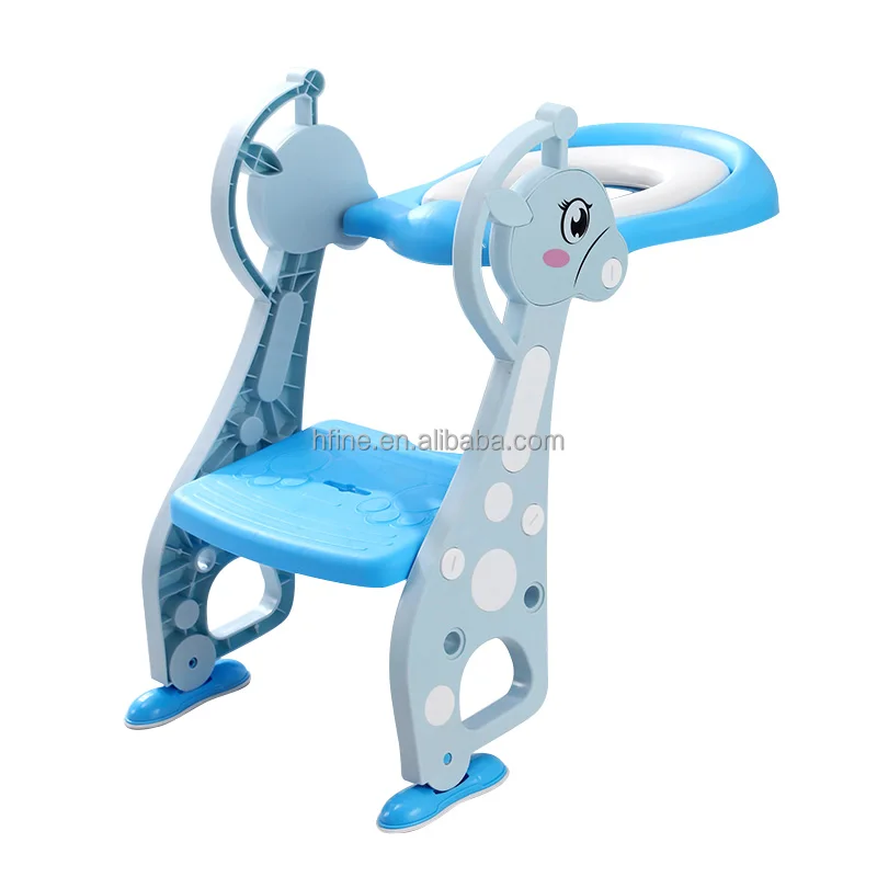 
Cute Fawn pattern design potty training seat with step stool ladder, potty trainer with handles splash guard 