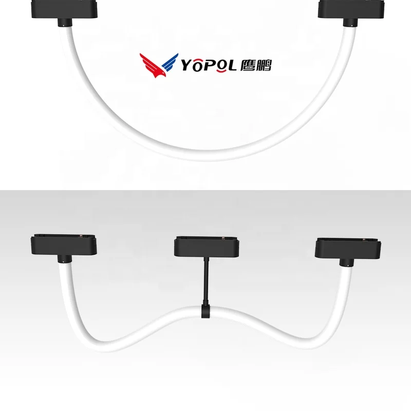 Magnetic Track Light Adjustable 360 Degree  Beam Track Light with Track Lighting Fixture