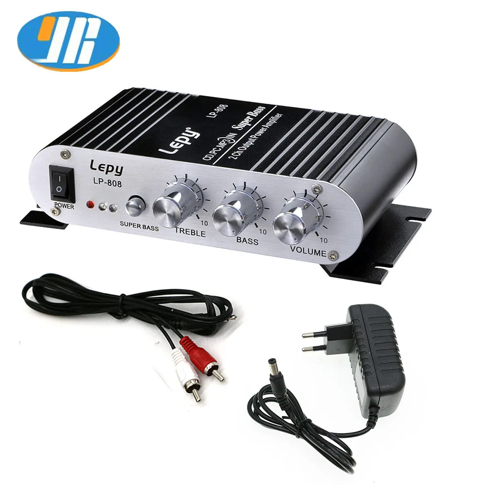 12V Hifi Mini Amplifier mp3 For iPod Motorcycle Hifi Sound Audio home amplifier