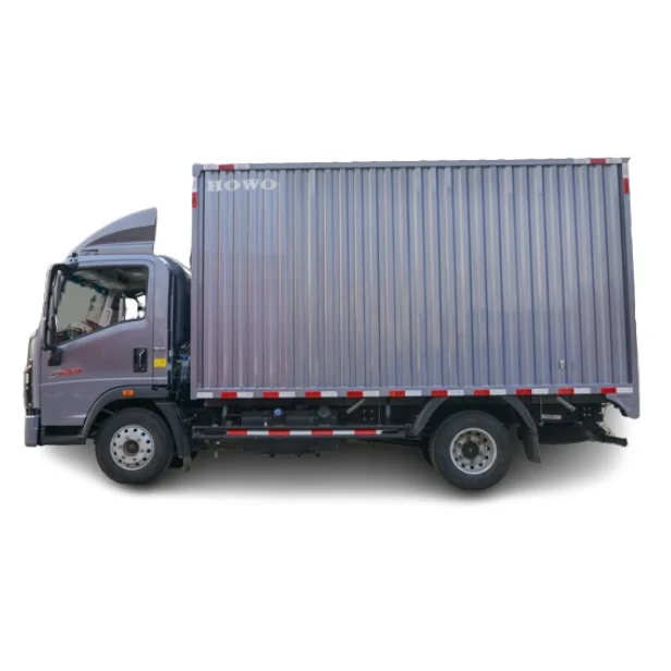 Cheapest Howo Truck Cargo Box Small Cargo Van Body length 26 Foot Box Truck With Lift Gate