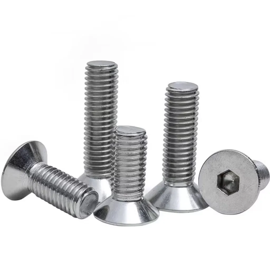 High Quality Stainless Steel Conical Inner Hexagonal Screw M3 M4 M5 M6 M7 M8 Hexagon Socket  Bolt