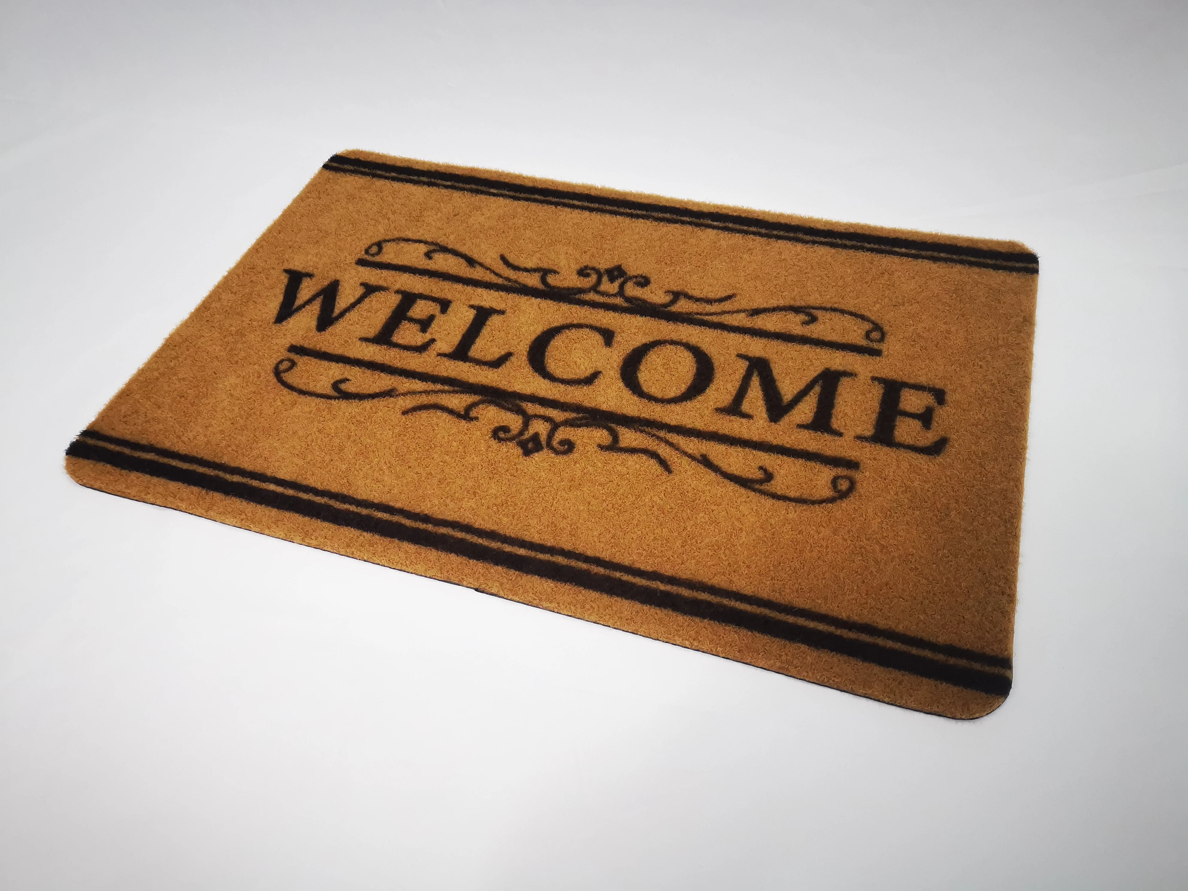 Modern PVC Coir Door Mat  Non Slip Durable Welcome Mats Christmas mat OutDoor For Front Door