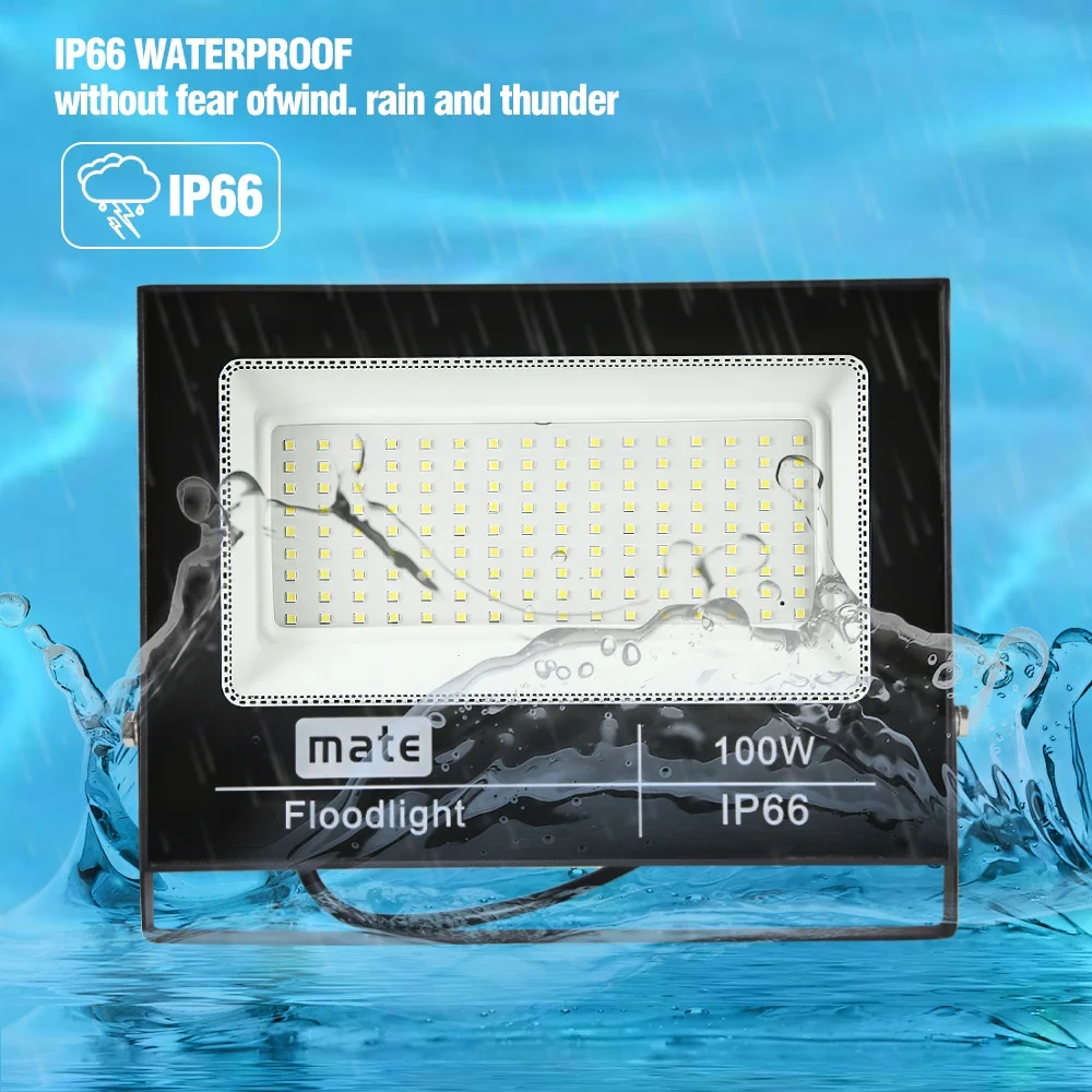 2022 NEW 50 100 150 200 Watt Flood Light 110V 120V Volleyball Court Led Floodlight