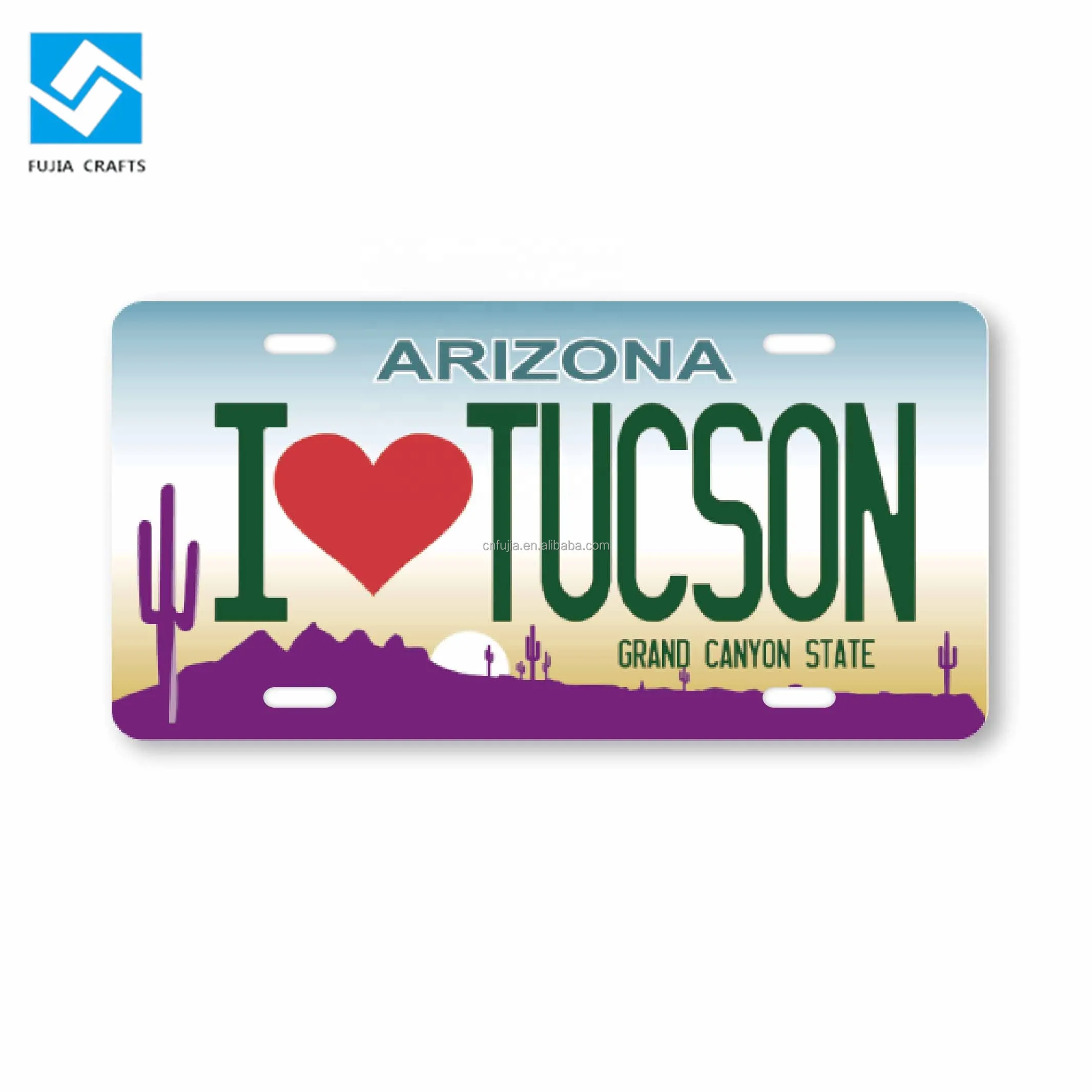 Wholesale Custom Logo Embossed Car Number Plate Souvenir Metal Aluminum Car License Plate Decorative Car Plates