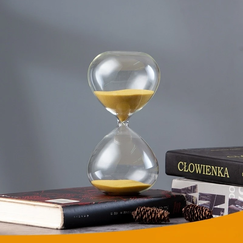 Onion-type glass hourglass timer European and American creativity to send boyfriend birthday gift color optional glass hourglass