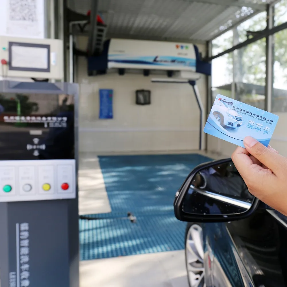 PLC Leisu 360 intelligent computer water wax technology automatic high pressure car wash machine/equipment with German brand