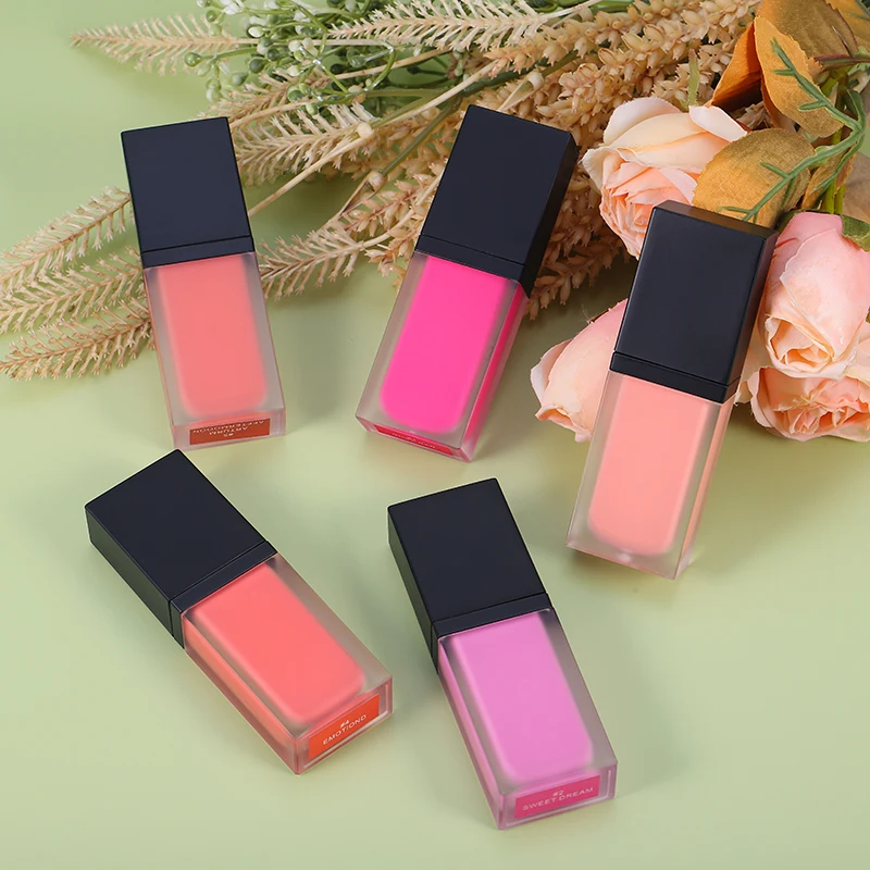 VV-58 Promotional Custom Makeup Cream Blusher Cheek Tint High Pigment Liquid Blush Beauty Makeup Blush
