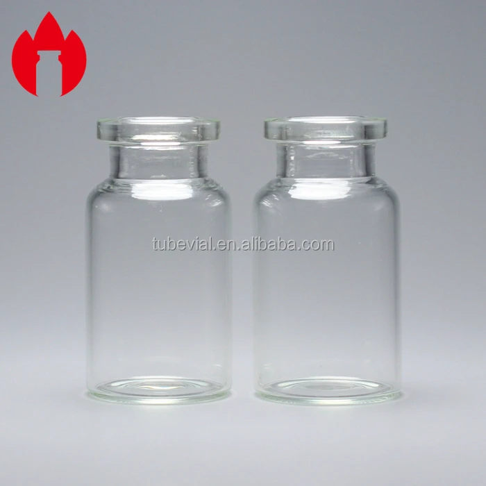 ISO 10R Clear and Amber Borosilicate or Soda-lime Tubular Glass Bottle