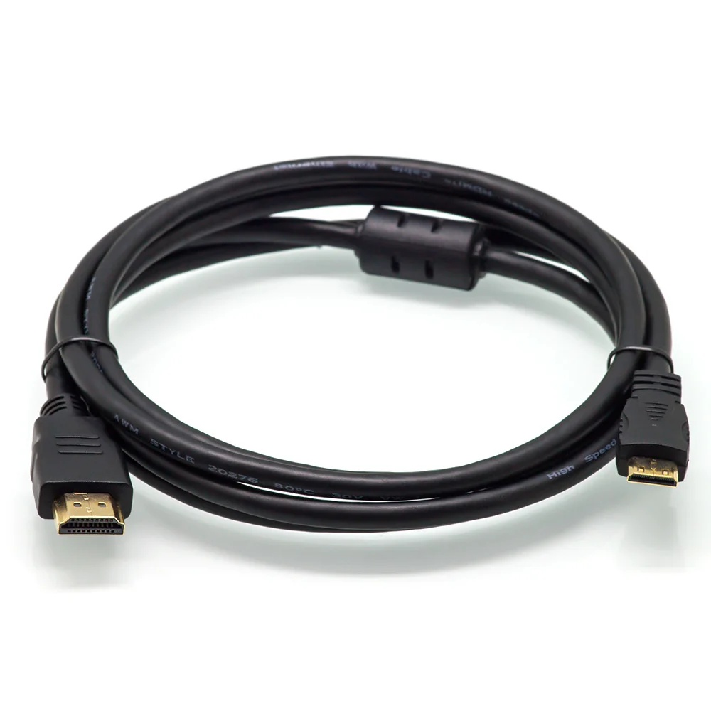 OEM Mini HDMI cable MINI HDMI To HDM converter cable 1m 1.5m 2m 3m 5m support 1080P 3D