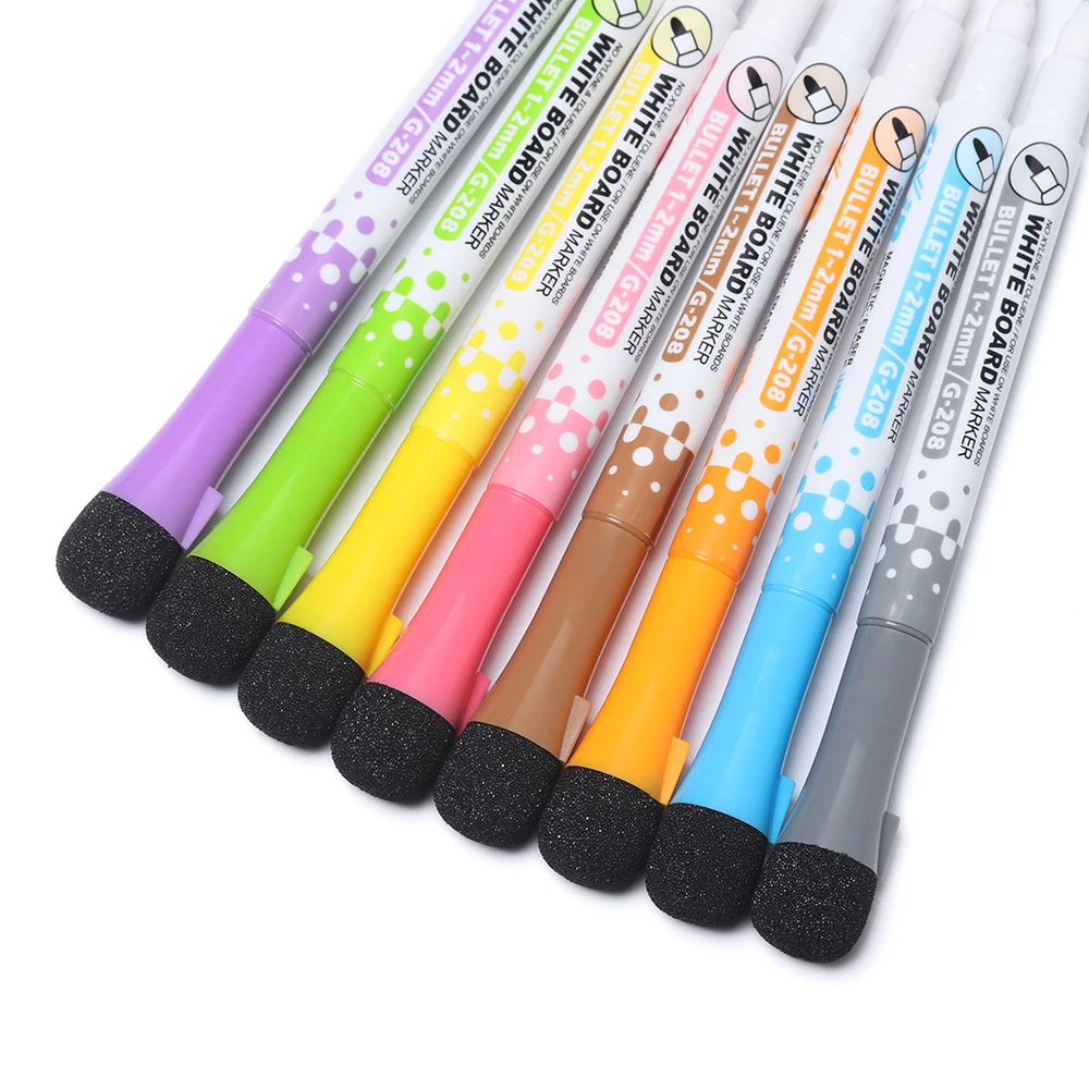 2022 Custom Color Magnetic Erasable Whiteboard Dry Erase Marker Pen With Eraser