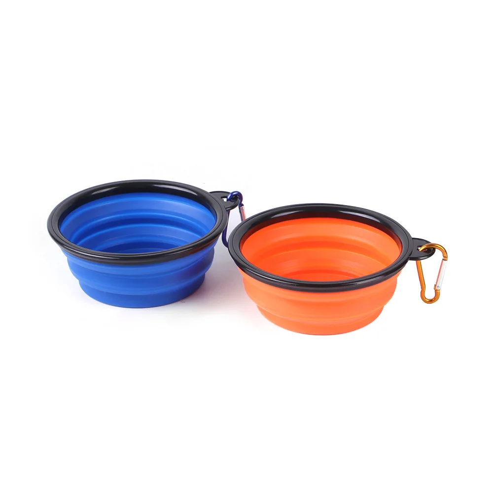 Manufacturer wholesale portable outdoor food storage bowl scoop 6 pieces dog travel bag set
