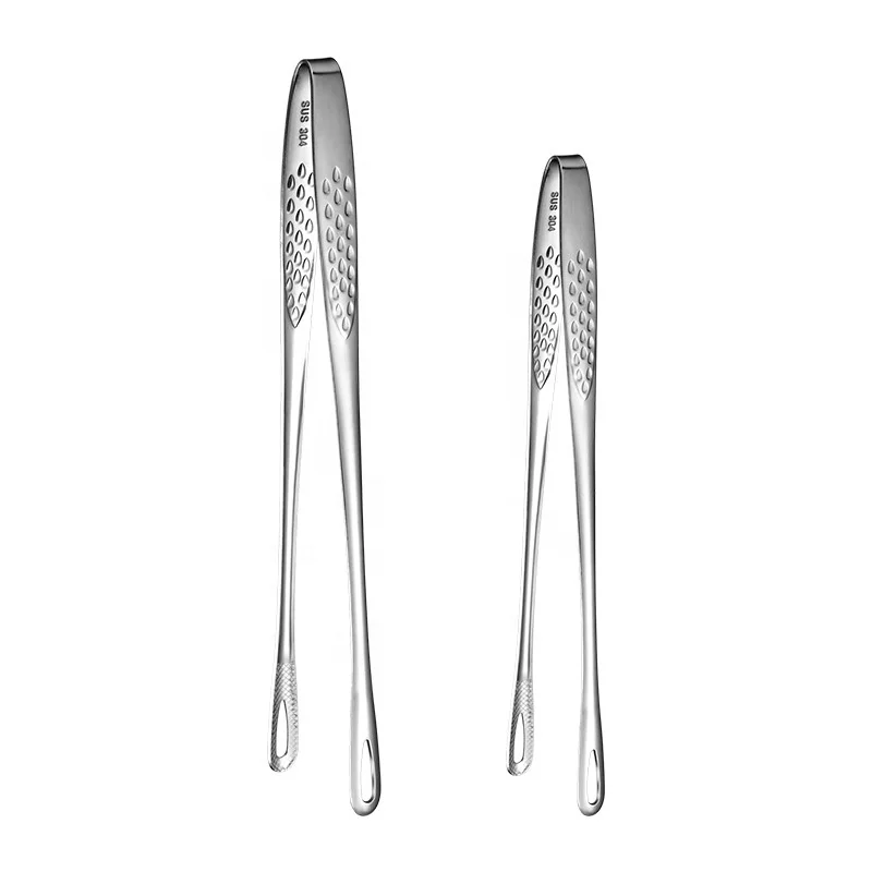 11 Inch Extra Long Stainless Steel Kitchen Food Tong Bread Clip Pastry Clamp Barbecue Kitchen Tong