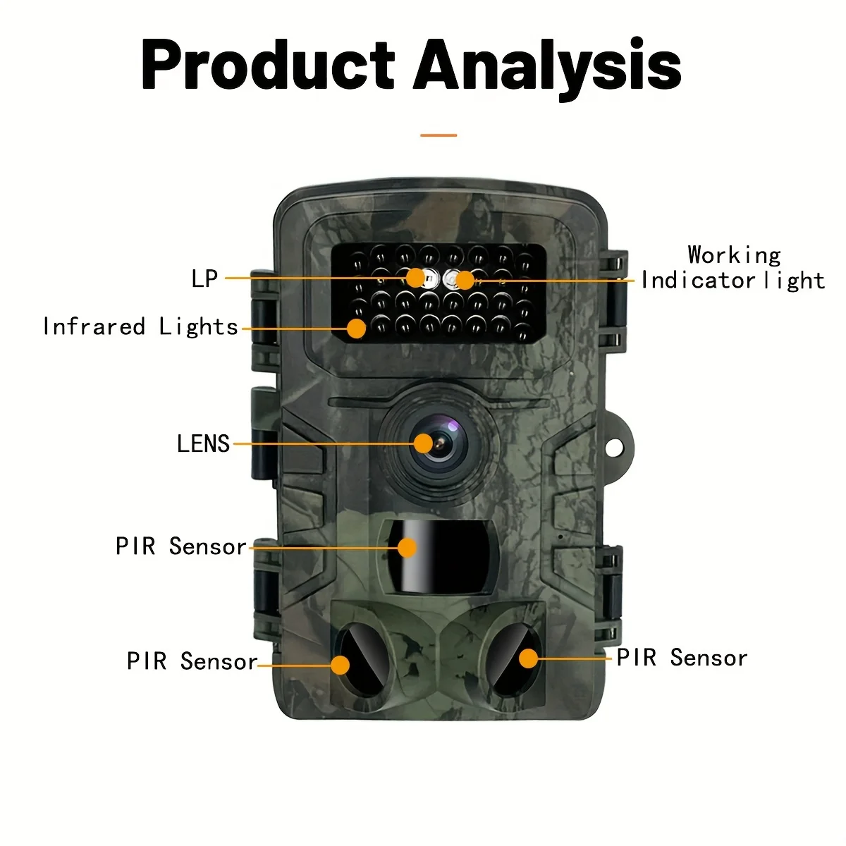 58MP 2.7K Wildlife Hunting Trail Game Camera Security Camera Waterproof Day & Night Dual Use Hunting Scouting Camera