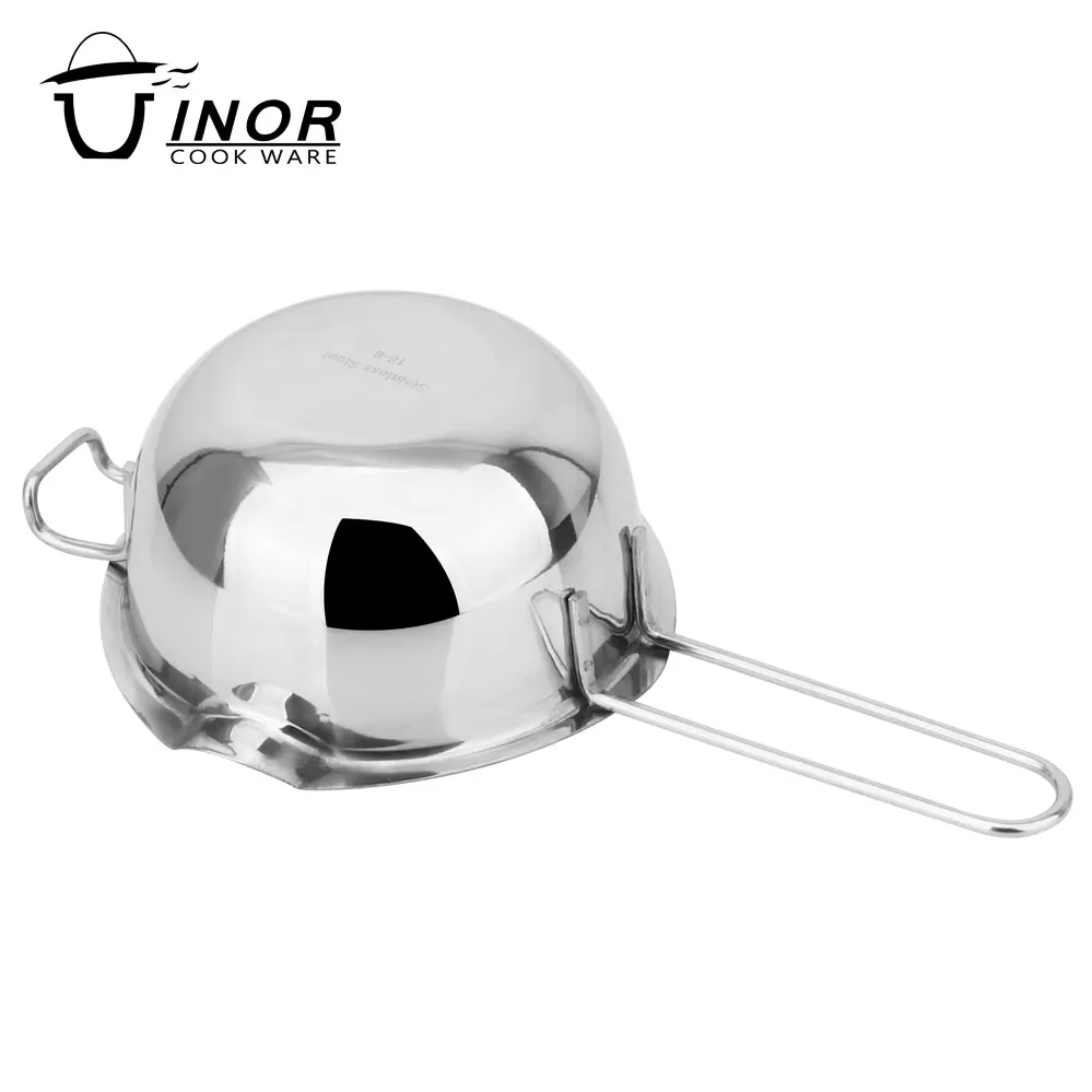 Wholesale double boiler 18/8 stainless steel chocolate cheese mini melting cup fondue pot for dessert