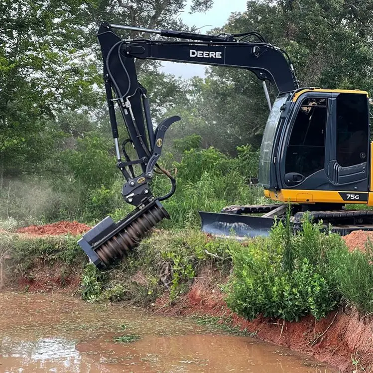 Mulchers For Excavators Small 8 Ton Land Clearing Equipment Mini Forestry Mulcher Excavator