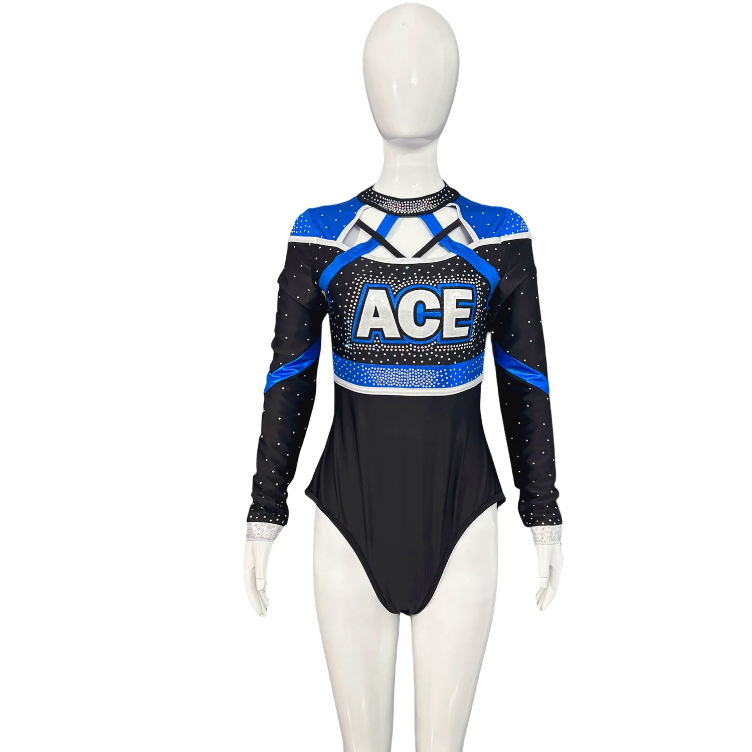 wholesale gymnastics multicolored leotards professional cheap dance leotard cheerleading uniforms Sublimation Girl Cheer Uniform